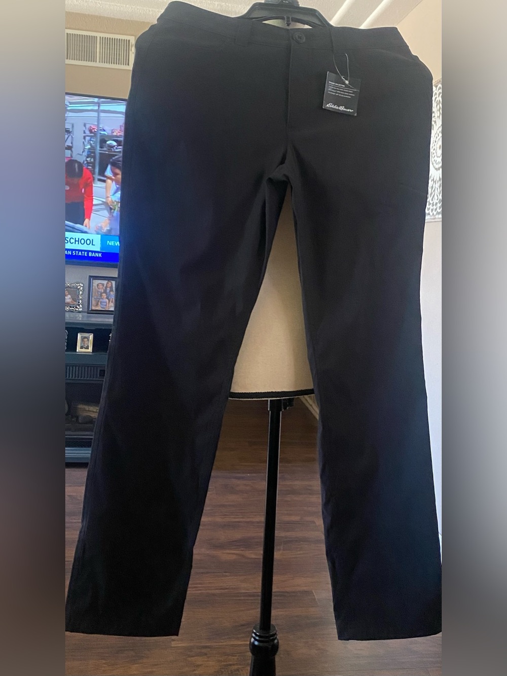 Eddie Bauer Women's Black Straight-Leg Pants